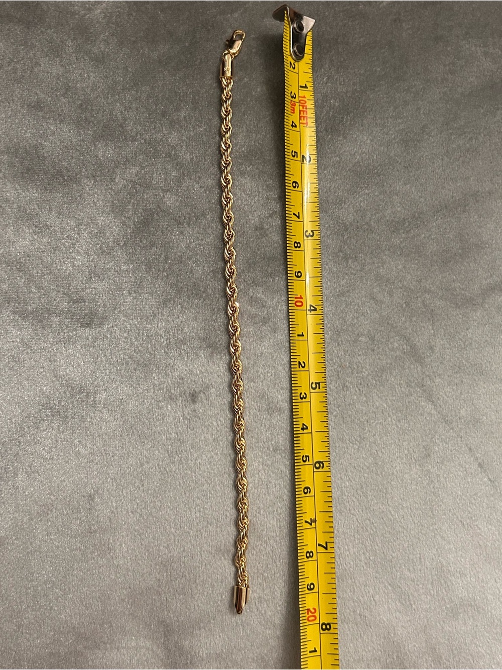 ✨Classic Gold Rope Chain Bracelet✨ - Picture 4 of 5